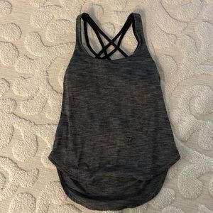 Lululemon tank top built in bra with criss cross back